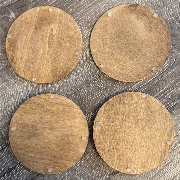 🌻 Handmade Sunflower Coasters Set of 4 - Picture 3 of 4